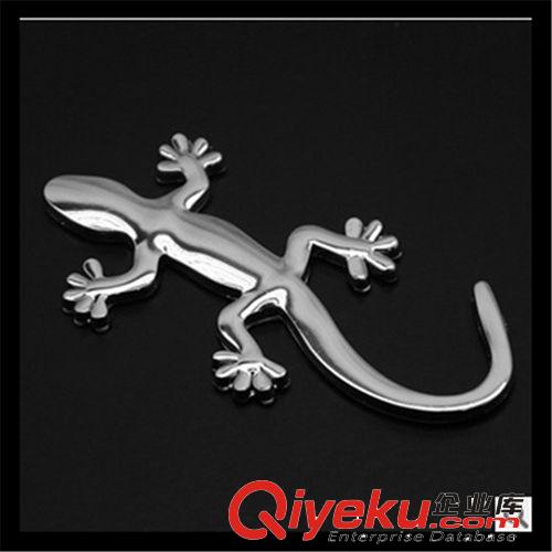 車貼純金屬實心壁虎貼 3D立體個性汽車裝飾貼 壁虎寓意避禍tj原始圖片3