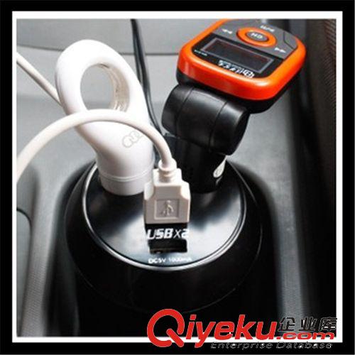 直銷 {wn}車載手機充電器 杯型汽車點煙器 一拖二 一分二 雙USB原始圖片3