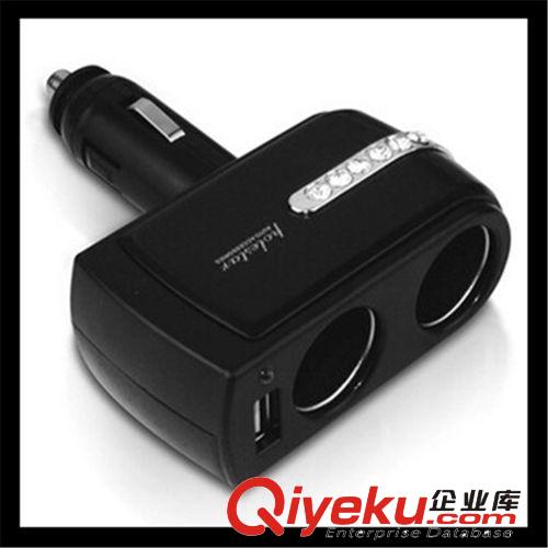 直銷 {wn}車載手機充電器 杯型汽車點煙器 一拖二 一分二 雙USB