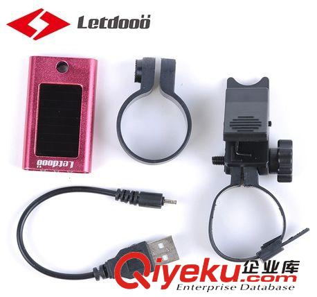廠家批發 Letdooo自行車燈 USB充電尾燈/太陽能尾燈 山地車前燈原始圖片3