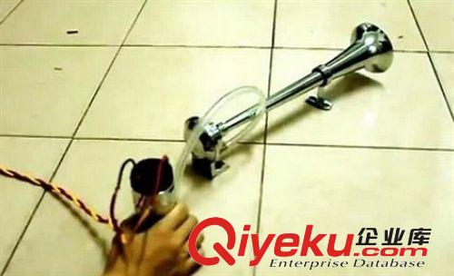 汽車不銹鋼電氣喇叭 氣泵單管喇叭 汽笛喇叭 24V 貨車?yán)?汽喇叭原始圖片2