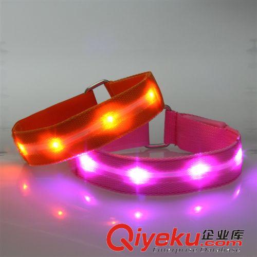 寬2.5cm燈帶布面臂帶 安全臂帶 閃光臂帶 手環帶 LED發光手臂帶