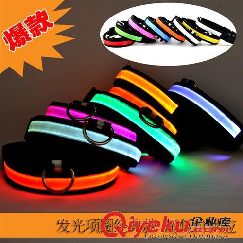 【廠家直供】LED發(fā)光狗項圈 夜光項圈 發(fā)光寵物帶  一件代發(fā) 現(xiàn)貨原始圖片2