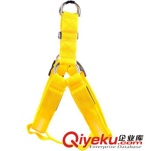 新款促銷LED發(fā)光狗胸背帶狗牽引繩狗鏈狗背帶泰迪狗帶寵物胸背帶