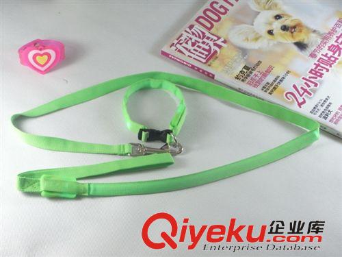套裝狗繩 狗項圈 金毛 拉布拉多   棕紅色純頭層進口黃牛皮牽引繩原始圖片2