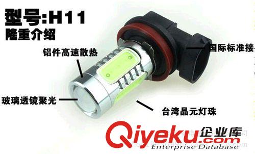 汽車霧燈遠近光 H11大功率高亮LED霧燈 前大燈泡霧燈 7.5w防霧燈原始圖片2