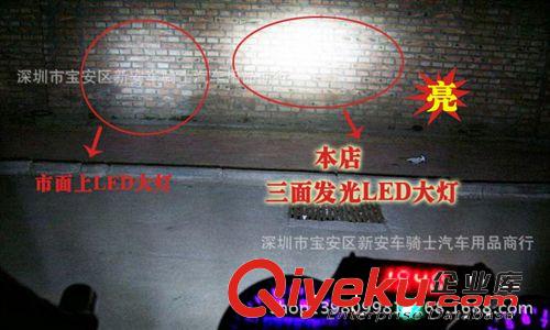 【工廠】摩托車led大燈 三面發光LED前大燈 COB燈 超亮節能環保原始圖片3