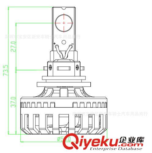 廠家直銷 汽車COB大燈35W大功率LED 高亮COB霧燈H8/9/11型號原始圖片3