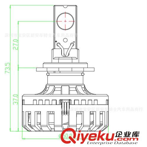 【新款】H7LED前大燈 35w 3200LM汽車led大燈led汽車大燈COB原始圖片2