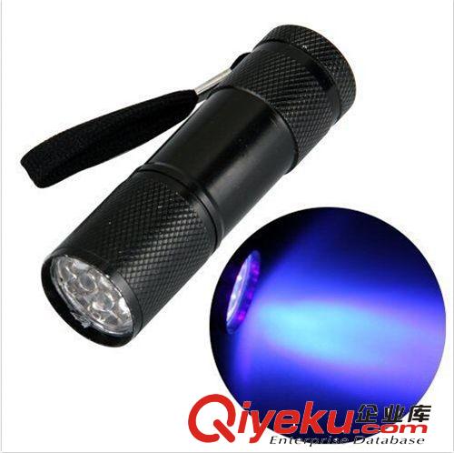 9LED紫光手電筒 防偽水印檢測(cè) 照蝎子燈 驗(yàn)鈔電筒 LED紫光紫外線原始圖片3