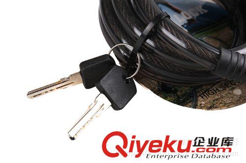 tj廠家直銷 自行車鎖 條形鎖彩色圈形鎖 山地車防盜配件裝批發原始圖片3