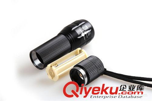 佰俊 zp戶外強光手電筒  遠射手電簡防水  變焦Q5充電手燈家用原始圖片2