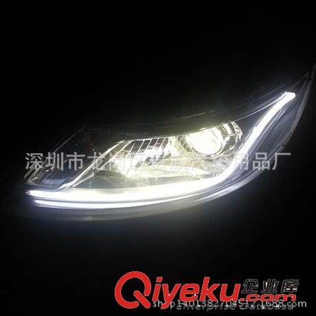 批發(fā)汽車通用淚眼硅膠導(dǎo)光燈60CM 雙色帶轉(zhuǎn)向LED淚眼燈改裝日行燈原始圖片3