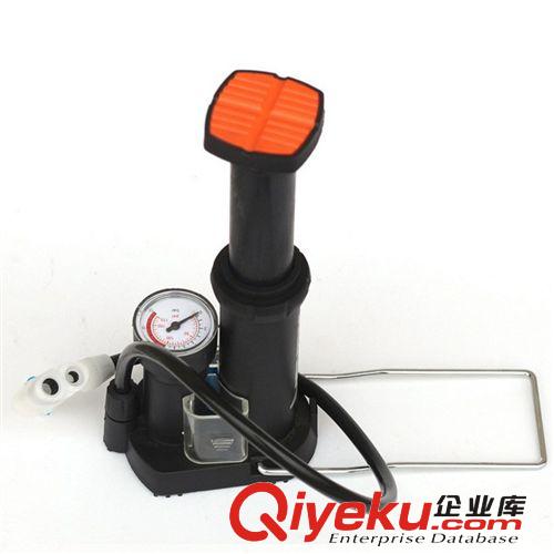 北京歐耐高壓腳踏打氣筒迷你便攜腳踩單車電動車充氣泵 美英法嘴原始圖片2