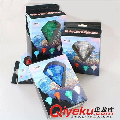 廠家直銷 充電式自行車激光尾燈 安全警示燈 【鉆石激光尾燈】原始圖片3