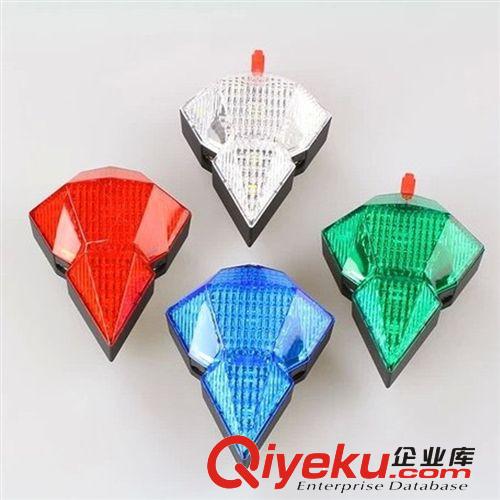 廠家直銷 充電式自行車激光尾燈 安全警示燈 【鉆石激光尾燈】