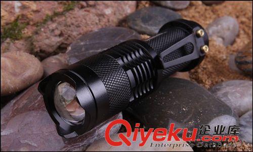 CREE 調(diào)光迷你強(qiáng)光手電筒 兩用電源 伸縮變焦 工廠直銷原始圖片3