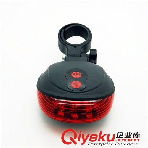廠家批發自行車燈 自行車配件 山地車配件【圓形激光尾燈】opp原始圖片2