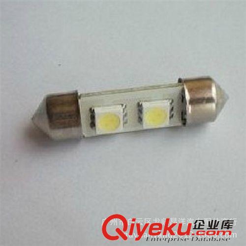 汽車雙尖LED頂燈2SMD閱讀燈5050照明燈牌照燈泡尾箱燈3芯片門燈原始圖片3