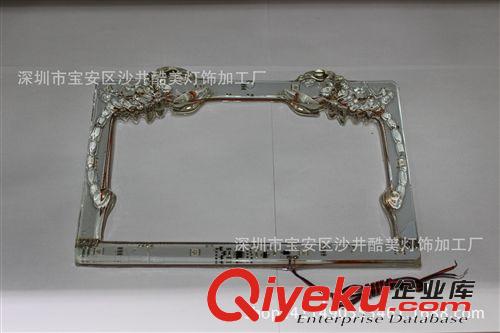 摩托車牌照架踏板車牌架電動配件改裝件助力裝飾蝎子跑馬燈車牌框原始圖片2
