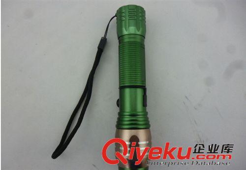 廠家批發Ousom新款 LED 旋轉伸縮變焦強光 攻擊頭戰術充電手電筒原始圖片2