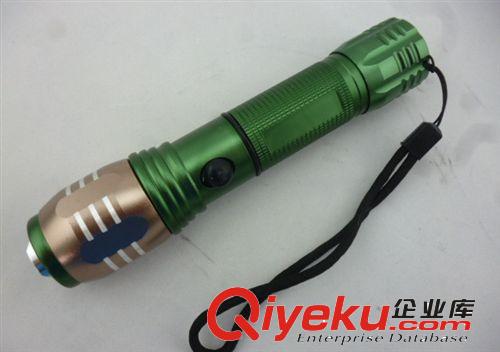 廠家批發Ousom新款 LED 旋轉伸縮變焦強光 攻擊頭戰術充電手電筒原始圖片3