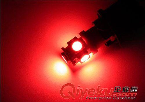 廠家直銷 汽車燈 T10帶解碼 5SMD LED示寬燈 儀表燈 門燈原始圖片3