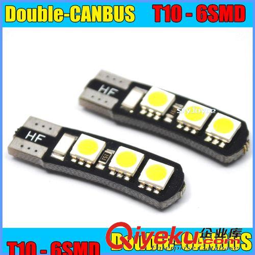 Ebay/aliexpress led車(chē)燈 W5W T10-5730-10SMD透鏡示寬燈