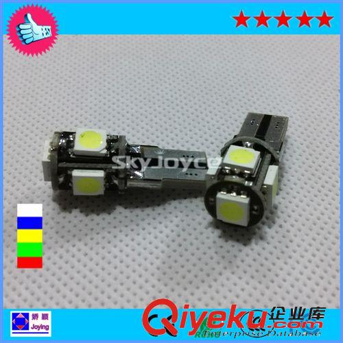 廠家直銷 汽車燈 T10帶解碼 5SMD LED示寬燈 儀表燈 門燈原始圖片3