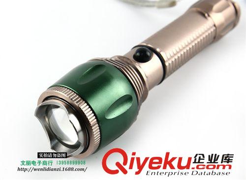 新款10w強(qiáng)光變焦手電筒 cree XPE電筒充電手電筒批發(fā) 廠家直銷