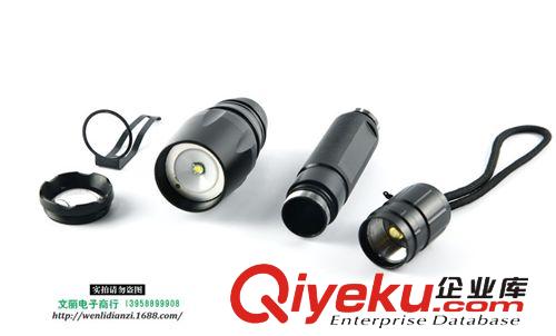 超級(jí)變焦王CREE T6強(qiáng)光手電筒批發(fā) 伸縮變焦手電原始圖片3
