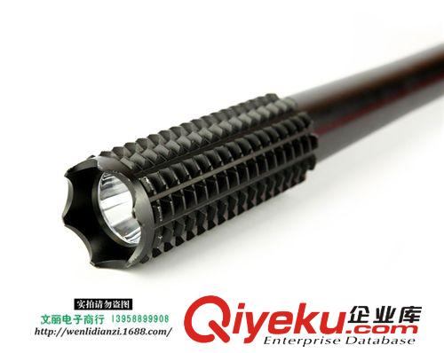 狼牙棒充電遠射強光手電筒安保巡邏司機防身加長棒槌電筒原始圖片2