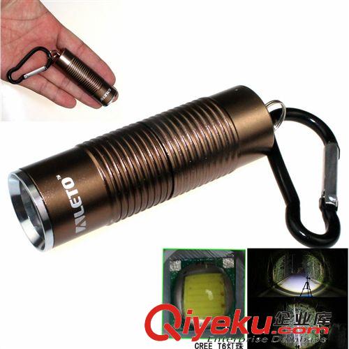 批發(fā) Aleto KL251C CREE T6 強(qiáng)光小手電 迷你鋁合金LED手電筒