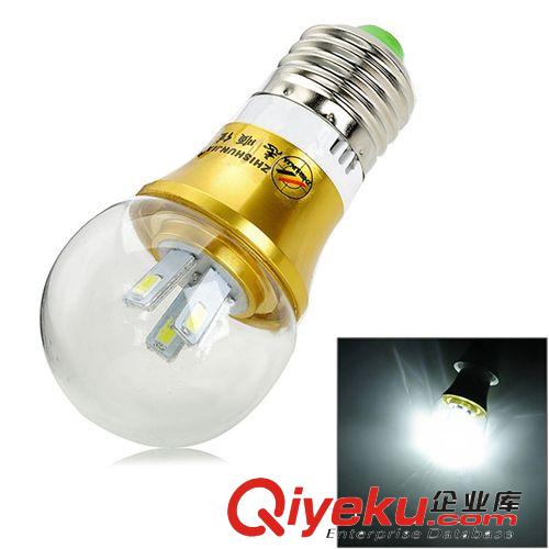 志順佳 E27-360度發(fā)光  5630 6SMD E27螺口3W球泡燈（金色）