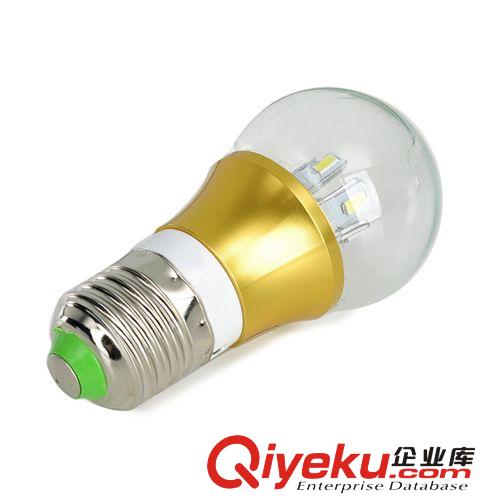 志順佳 E27-360度發(fā)光  5630 6SMD E27螺口3W球泡燈（金色）