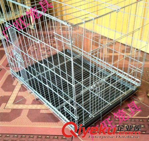 現(xiàn)貨供應85*60*70折疊寵物籠 100*60*70折疊式鐵絲角鐵寵物籠原始圖片2