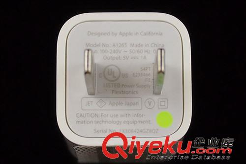 原裝zp美版綠點充電器頭充電器s/5/5c/5S ipad air適用原始圖片2