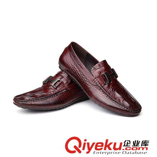 單鞋 HANMCE/漢慕思 鱷魚(yú)紋zp豆豆鞋 英倫男鞋休閑開(kāi)車鞋 廠家直銷
