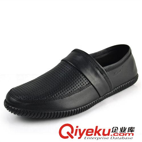 套腳鞋 東莞工廠批發(fā) 男士夏季透氣鞋 zp套腳懶人鞋 打孔鏤空網(wǎng)眼皮鞋原始圖片3