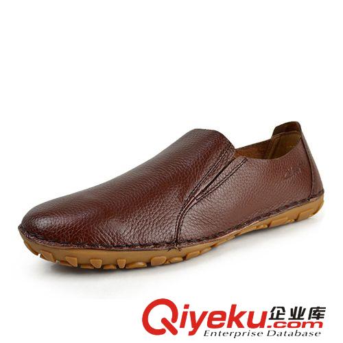 套腳鞋 一件代發(fā)zp休閑男鞋 套腳一腳蹬皮鞋 潮流時尚鞋子 軟皮休閑鞋原始圖片2