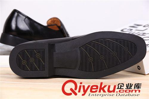 單鞋 男式正裝皮鞋真皮正品 新款商務(wù)正裝男單鞋 套腳英倫潮鞋牛皮代發(fā)原始圖片3
