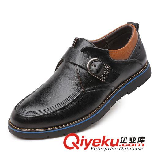 休閑鞋 【品牌新款】真皮休閑男式皮鞋男士豆豆鞋透氣韓版潮流懶人男鞋原始圖片2