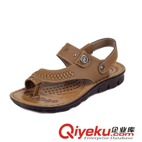涼鞋 換季清貨品牌zp潮流男涼鞋韓版沙灘鞋戶外防水夾腳兩用拖鞋原始圖片2