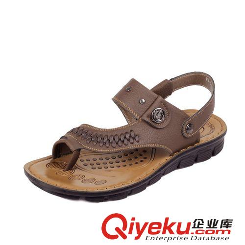 涼鞋 換季清貨品牌zp潮流男涼鞋韓版沙灘鞋戶外防水夾腳兩用拖鞋原始圖片3