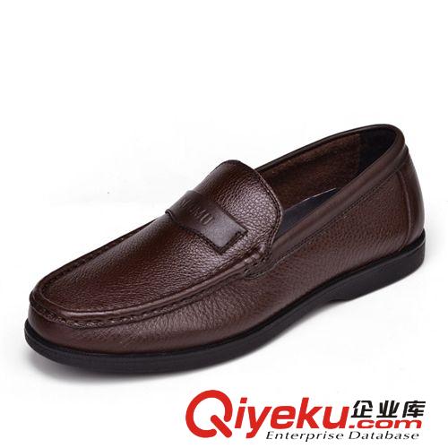 2014新秋冬款 廣東真皮韓版時(shí)尚潮男鞋 商務(wù)休閑皮鞋 軟底軟面牛皮豆豆鞋駕車鞋