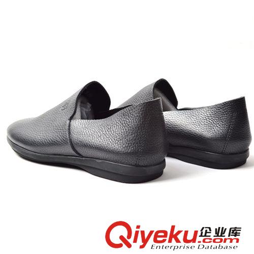 男鞋 鐵木王懶人鞋男式休閑鞋zp套腳男士單層牛皮一腳蹬軟皮鞋男鞋原始圖片2