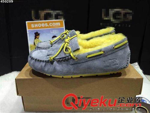 雪地靴 2014秋冬新款豆豆鞋女鞋羊皮毛一體開車鞋保暖平底單鞋原始圖片2