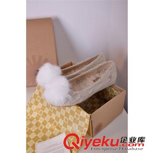 平底單鞋 姚晨同款秋季{zx1}款女款毛球女鞋單鞋平底鞋休閑鞋原始圖片3