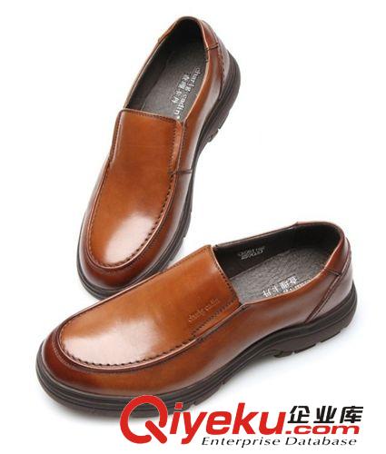 商務(wù)正裝 新款查理卡丹zp休閑商務(wù)休閑皮鞋日常頭層真牛皮爆款鞋包郵原始圖片3