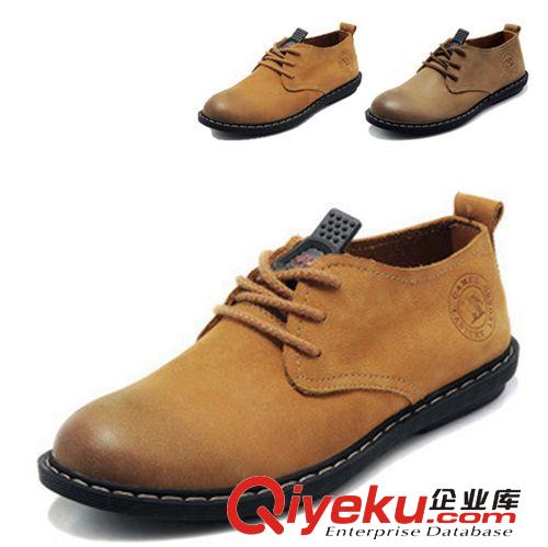 風(fēng)格分類 新秋冬季單鞋駱駝港男鞋磨沙皮男士商務(wù)休閑皮鞋手工皮鞋廠家直銷